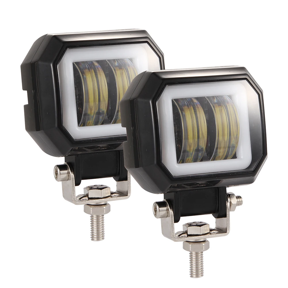 2 pcs 3 inch Motorcycle Headlight 40W 6000K Foglight DC Waterproof Square Round Angel Eye Light for Strip Off-road Vehicle
2 pcs 3 inch Motorcycle Headlight 40W 6000K Foglight DC Waterproof Square Round Angel Eye Light for Strip Off-road Vehicle