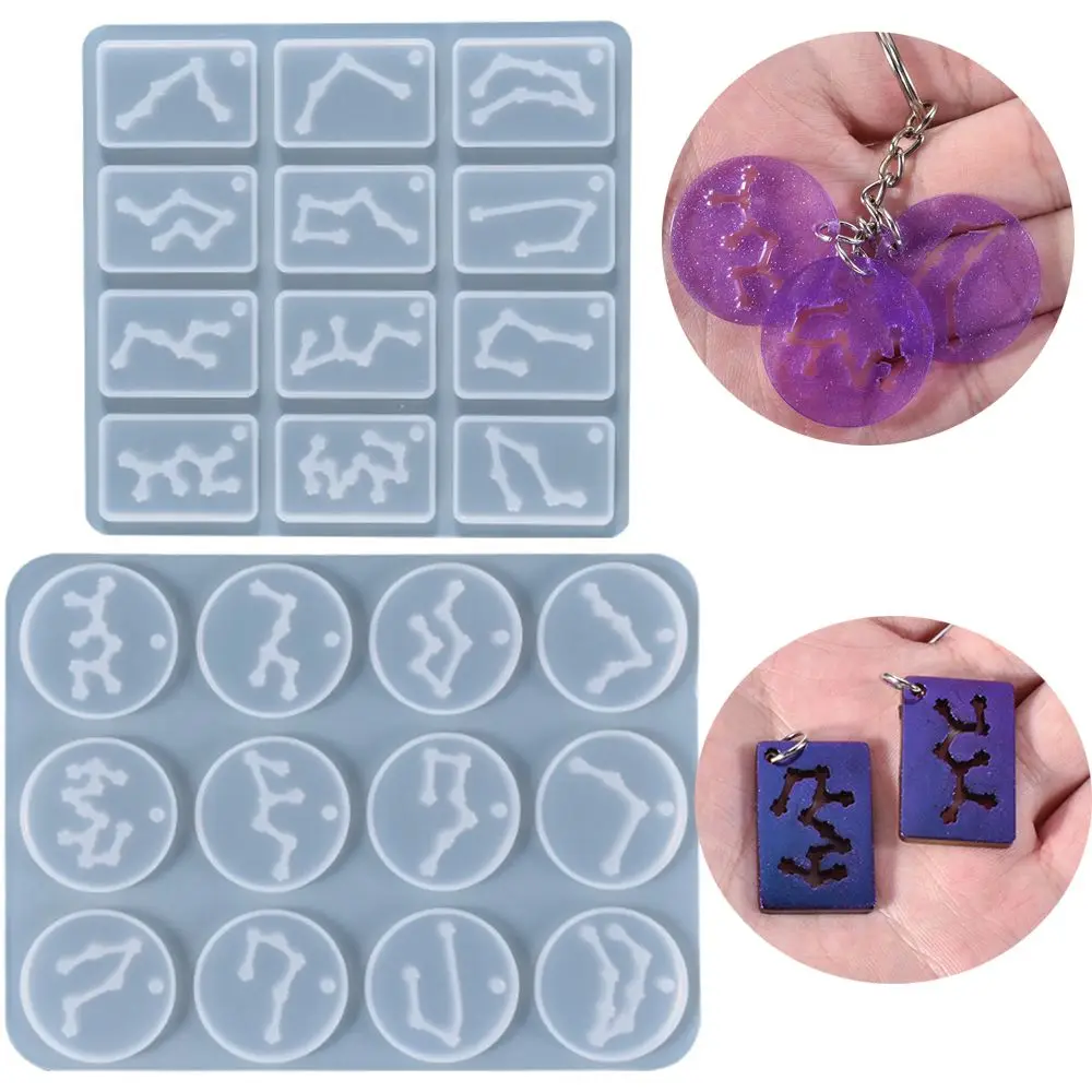 12 Constellations Pendant Crystal Epoxy Resin Mold Earrings Silicone Mould DIY Keychain Necklace Casting Jewelry Making Tools
12 Constellations Pendant Crystal Epoxy Resin Mold Earrings Silicone Mould DIY Keychain Necklace Casting Jewelry Making Tools