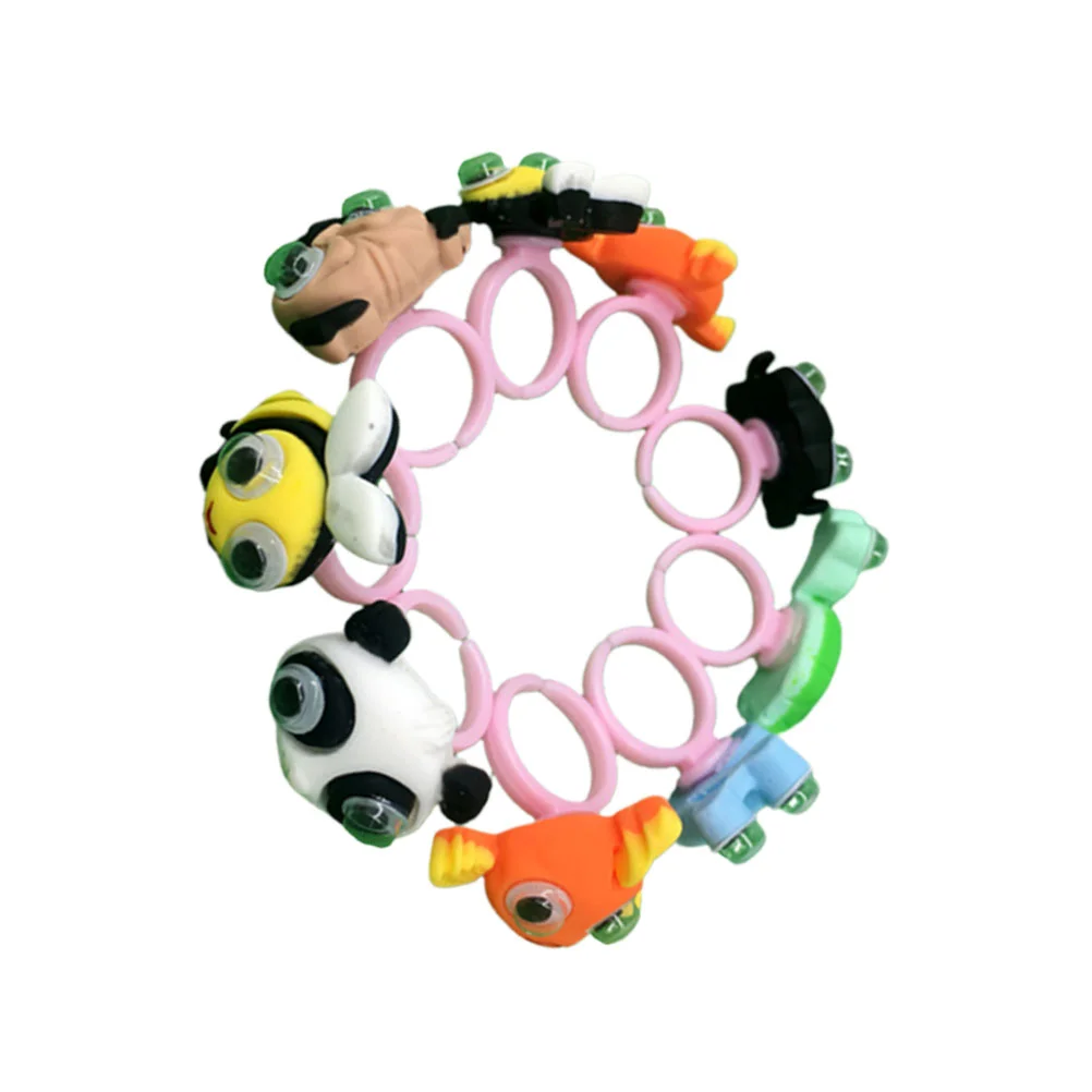 12 шт., кольца в форме животных 
12 шт., кольца в форме животных