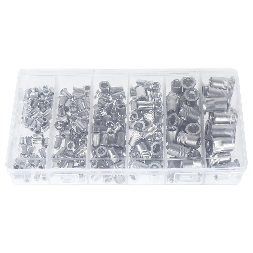 190 Pcs/set M3 M4 M5 M6 M8 M10 Rivet Nuts Carbon Steel Flat Head Threaded Insert Nut Rivet Cap Set Threaded Insert Nut Kit
190 Pcs/set M3 M4 M5 M6 M8 M10 Rivet Nuts Carbon Steel Flat Head Threaded Insert Nut Rivet Cap Set Threaded Insert Nut Kit