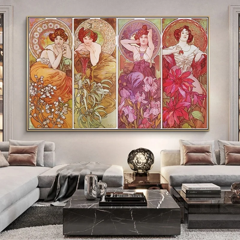Alphonse Mucha Famous Painting Vintage Illustration Canvas Posters and Prints Wall Art Pictures for Home Living Room Decoration
Alphonse Mucha Famous Painting Vintage Illustration Canvas Posters and Prints Wall Art Pictures for Home Living Room Decoration