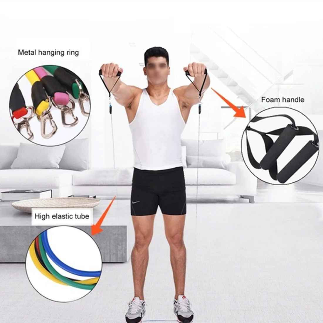 11pcs High Quality High Elasticity Portable Pull Rope Muscle Training Kits Bands Chest Expander Puller Puller Fitness Pull Rope
11pcs High Quality High Elasticity Portable Pull Rope Muscle Training Kits Bands Chest Expander Puller Puller Fitness Pull Rope