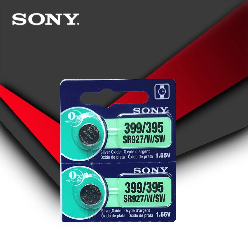 2pc Sony 100% Original 395 SR927SW 399 SR927W LR927 AG7 1.55V Watch Battery SR927SW 395 Button Coin Cell MADE IN JAPAN
2pc Sony 100% Original 395 SR927SW 399 SR927W LR927 AG7 1.55V Watch Battery SR927SW 395 Button Coin Cell MADE IN JAPAN