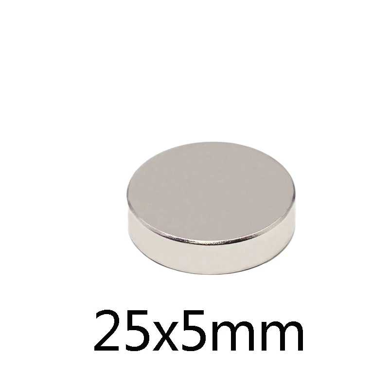 1/5/10PCS 25x5 mm Permanent Magnetic 25mmx5mm Bulk Steel Round Magnets 25x5mm N35 Neodymium Disc Magnet 25*5 mm circular 25
1/5/10PCS 25x5 mm Permanent Magnetic 25mmx5mm Bulk Steel Round Magnets 25x5mm N35 Neodymium Disc Magnet 25*5 mm circular 25