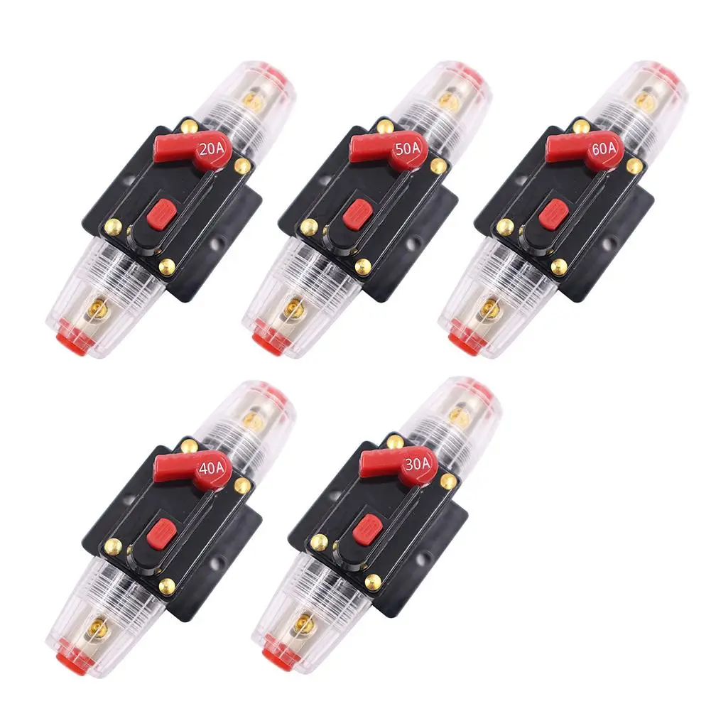 Circuit Breaker 20A 30A 40A 60A Car Truck Audio Amplifier Circuit Breaker Fuse Holder Resettable Automatic Protection Circuit Br
Circuit Breaker 20A 30A 40A 60A Car Truck Audio Amplifier Circuit Breaker Fuse Holder Resettable Automatic Protection Circuit Br