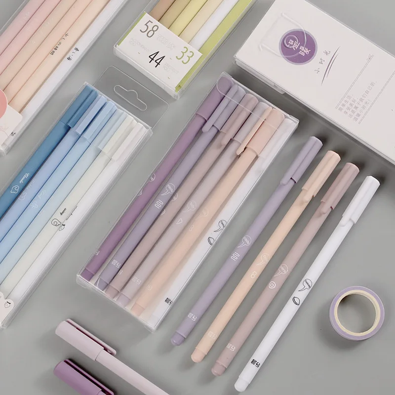 Zoecor 6pcs/set Kawaii Gel Pen Morandi Ballpoint Pens Quick Drying Cap Rollerball Pучка Canetas Gel for School Office Stationery
Zoecor 6pcs/set Kawaii Gel Pen Morandi Ballpoint Pens Quick Drying Cap Rollerball Pучка Canetas Gel for School Office Stationery