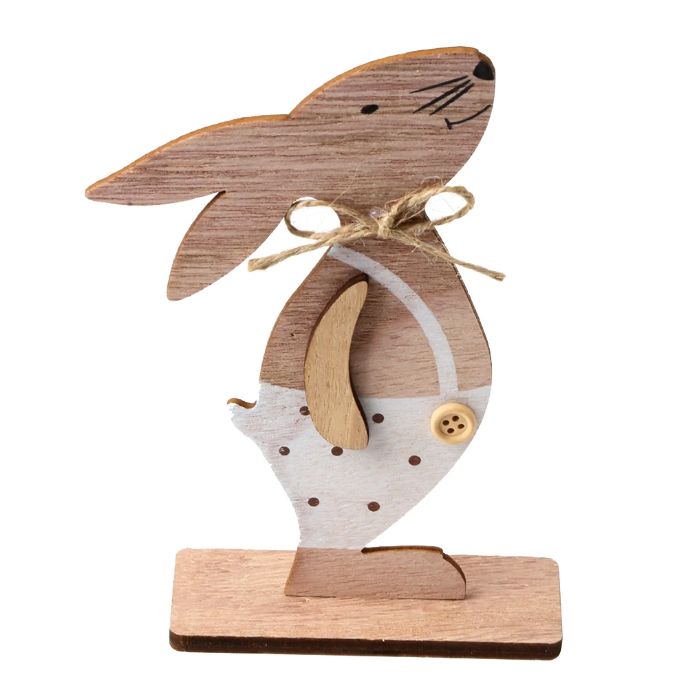 Easter Decoration Wooden Rabbit Ornament Nordic style DIY Handmade Bunny Crafts for Easter Party Decoration
Easter Decoration Wooden Rabbit Ornament Nordic style DIY Handmade Bunny Crafts for Easter Party Decoration