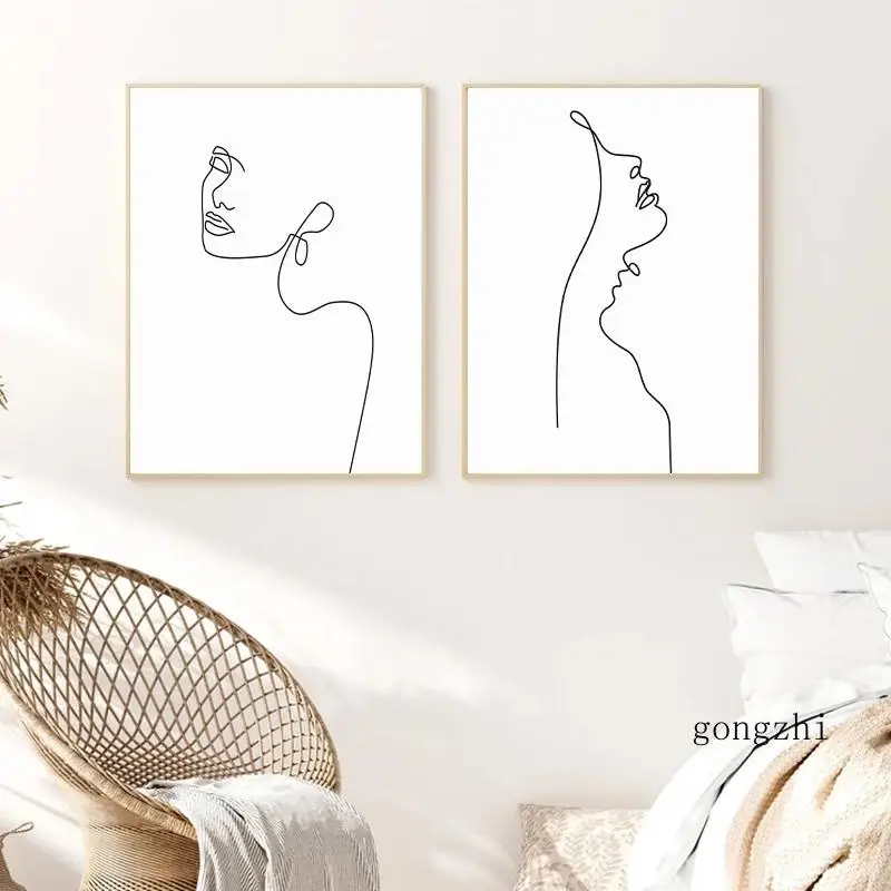 Абстрактная женщина лицо одна линия рисунок плакат и принты Черный Белый фотография стены декор гостиной
Абстрактная женщина лицо одна линия рисунок плакат и принты Черный Белый фотография стены декор гостиной