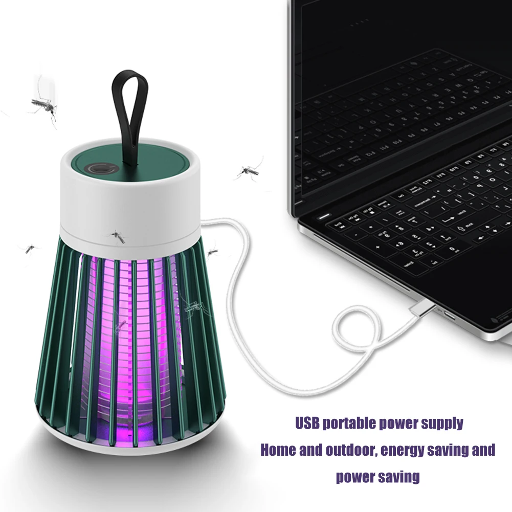 

Electric Mosquito Killing Lamp Portable USB LED Light Trap Fly Bug Insect Killer Home Pest Control Repellent Outdoor Garden