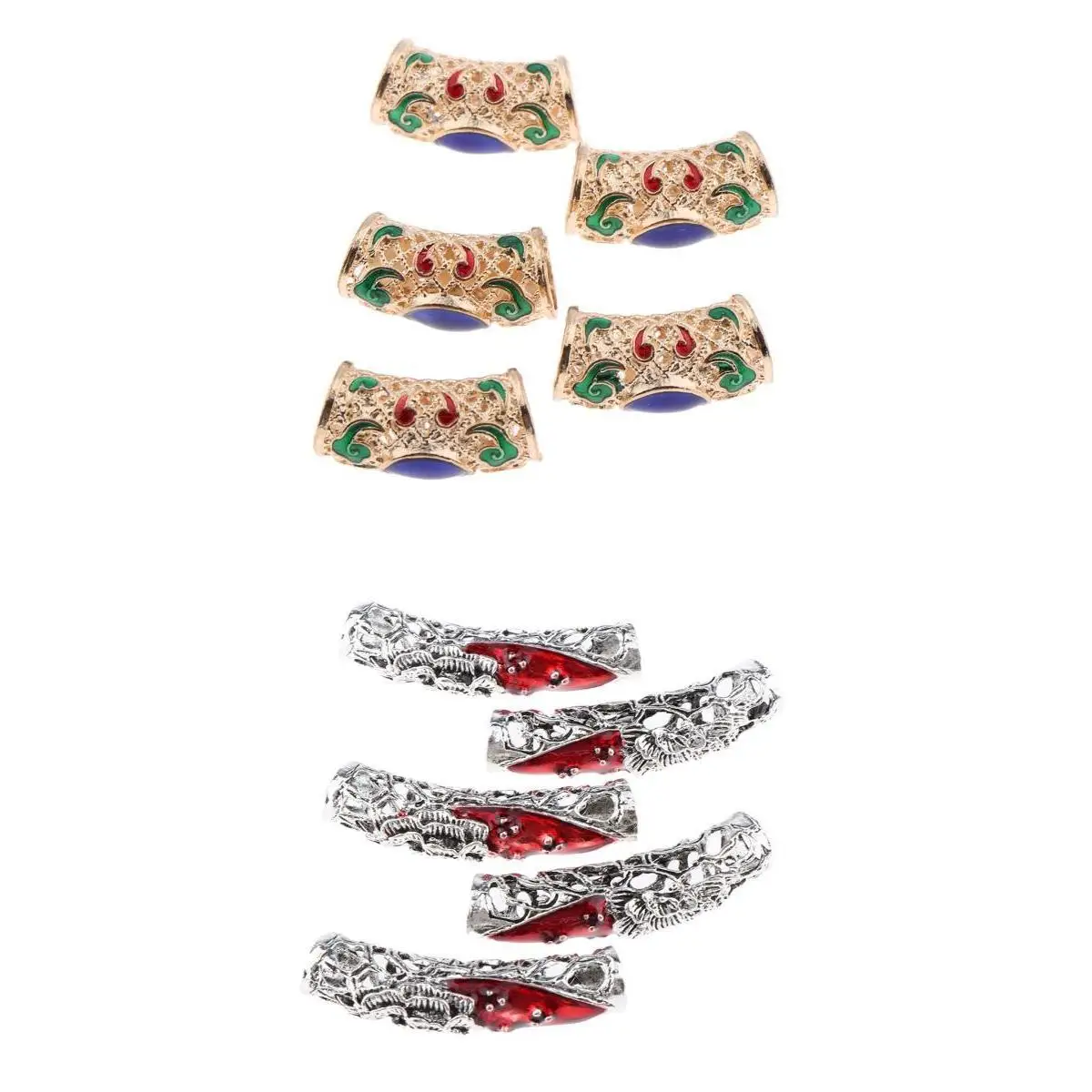 10Pcs Norse Viking Braids Hair Extension Beads Tube Set for DIY Jewelry Bracelet Making Findings Beard & Hair Decorations
10Pcs Norse Viking Braids Hair Extension Beads Tube Set for DIY Jewelry Bracelet Making Findings Beard & Hair Decorations