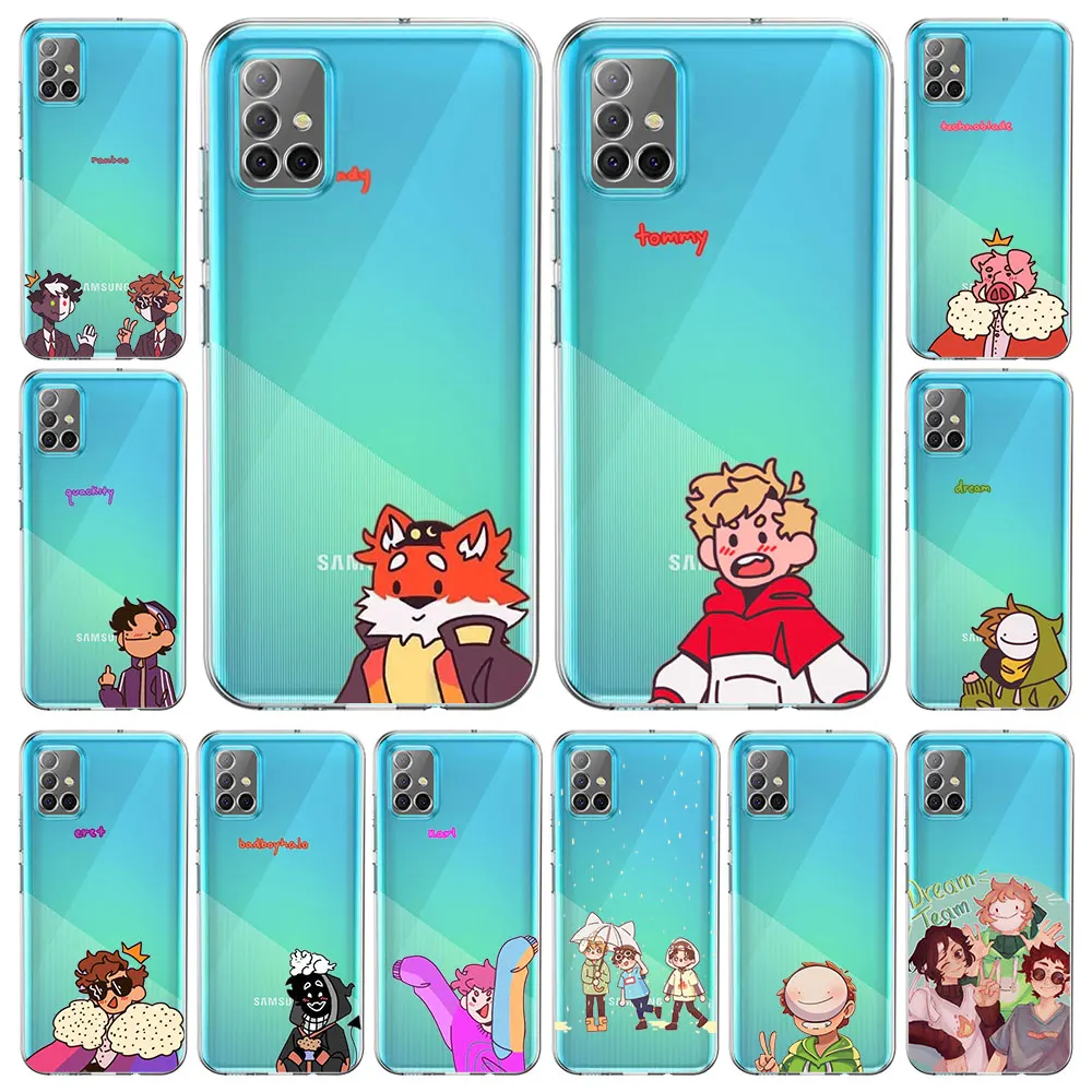Dream Smp Anime Game Phone Case Fundas Cover for Samsung Galaxy A51 A71 A41 A31 A21 A11 A01 M31 Shell Transparent Soft TPU Coque
Dream Smp Anime Game Phone Case Fundas Cover for Samsung Galaxy A51 A71 A41 A31 A21 A11 A01 M31 Shell Transparent Soft TPU Coque