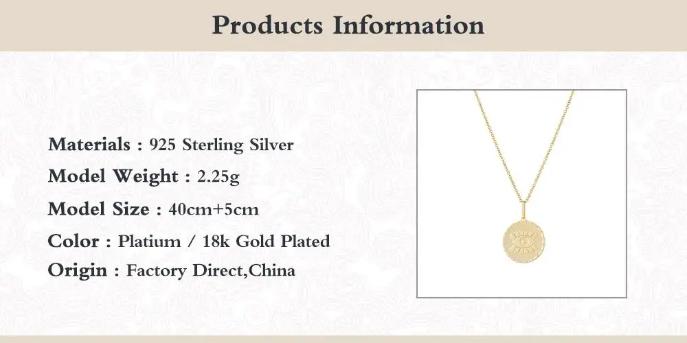 Canner 1 PCS Fashion Collares For Female Angel Eyes Print Necklace For Women 100% Real Sterling 925 Silver Pendant Necklace
Canner 1 PCS Fashion Collares For Female Angel Eyes Print Necklace For Women 100% Real Sterling 925 Silver Pendant Necklace
