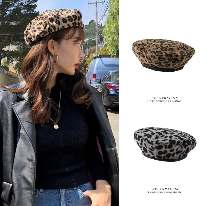 Leopard Beret Female Autumn and Winter Art Simple Retro Painter Hat Korean Casual Hat Fall Hats for Women 2020 Beanie Bonnets
Leopard Beret Female Autumn and Winter Art Simple Retro Painter Hat Korean Casual Hat Fall Hats for Women 2020 Beanie Bonnets