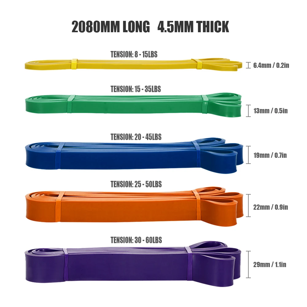 5 PCS/Set Resistance Band Set Latex Yoga Exercise Sports Fitness Equipment Strength Training Pull Up Elastic Bands Loop Expander
5 PCS/Set Resistance Band Set Latex Yoga Exercise Sports Fitness Equipment Strength Training Pull Up Elastic Bands Loop Expander