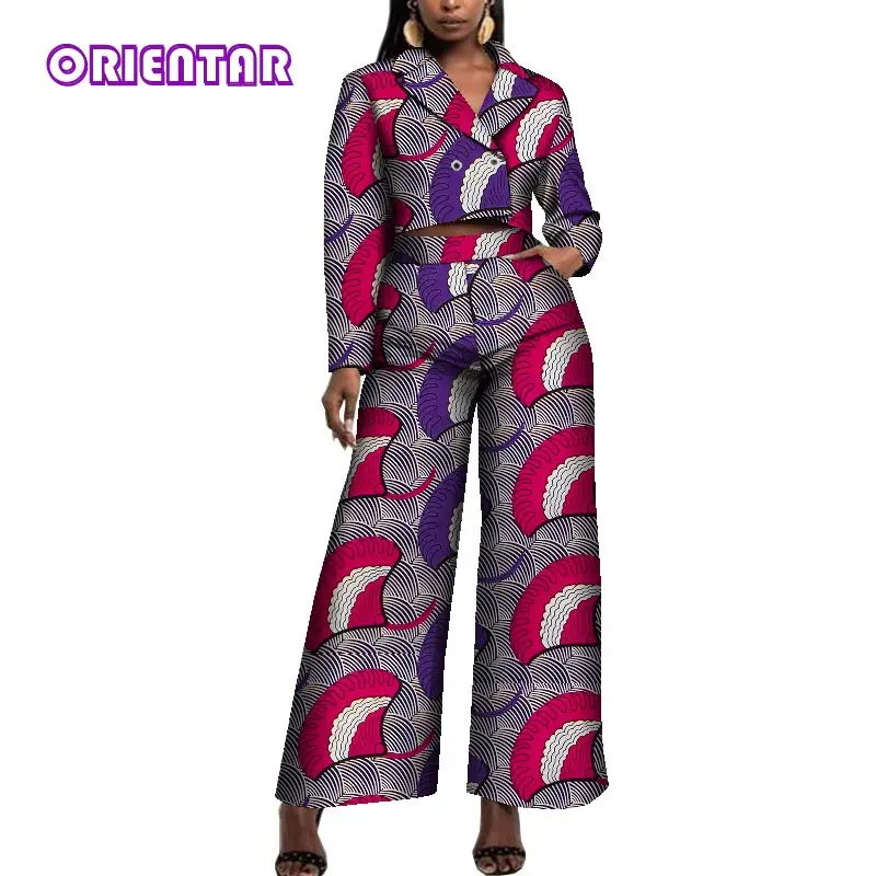 African Pants and Tops Set for Women Fashion Outfits 2021 News Crop Tops Wide Leg Pants Party Office African Clothing WY8669
African Pants and Tops Set for Women Fashion Outfits 2021 News Crop Tops Wide Leg Pants Party Office African Clothing WY8669