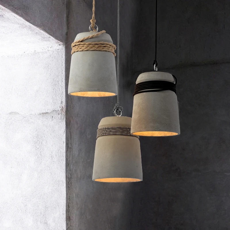 Northern Europe Industrial Wind Cement Chandelier Modern Simple Cafe Bar Restaurant E27 Single Head Lamp Hemp Rope Chandelier
Northern Europe Industrial Wind Cement Chandelier Modern Simple Cafe Bar Restaurant E27 Single Head Lamp Hemp Rope Chandelier