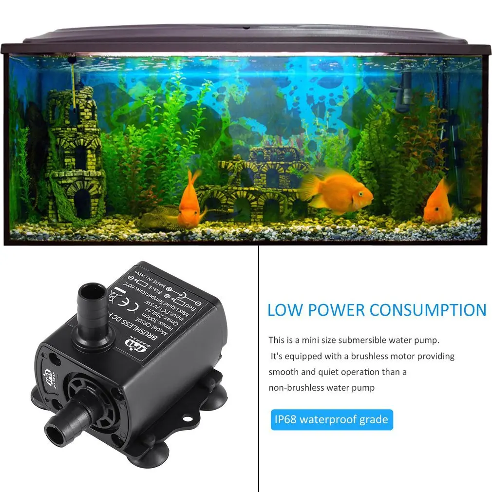 QR50E Mini Brushless Water Pump DC 12V Lift 300cm Low Noise Submersible Fountain Aquarium Circulating for Garden Fish Tank
QR50E Mini Brushless Water Pump DC 12V Lift 300cm Low Noise Submersible Fountain Aquarium Circulating for Garden Fish Tank