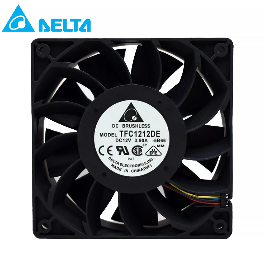 for delta TFC1212DE 120mm DC 12V 5200RPM 252CFM For Bitcoin Miner Powerful Server Case AXIAL cooling Fan
for delta TFC1212DE 120mm DC 12V 5200RPM 252CFM For Bitcoin Miner Powerful Server Case AXIAL cooling Fan