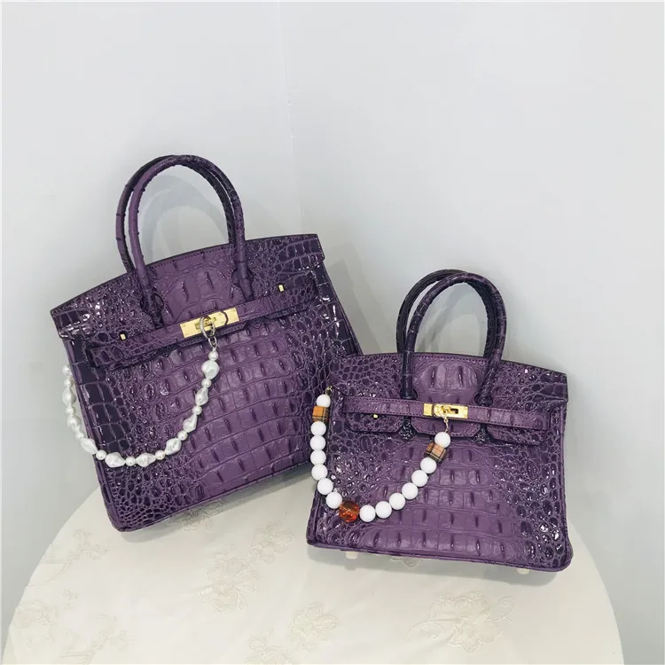 

Luxury Brand Designer Handbags 2021 New Leather Platinum Bag Fashion Lady Shoulder Bag Diagonal Bag Crocodile Pattern Tote Bag