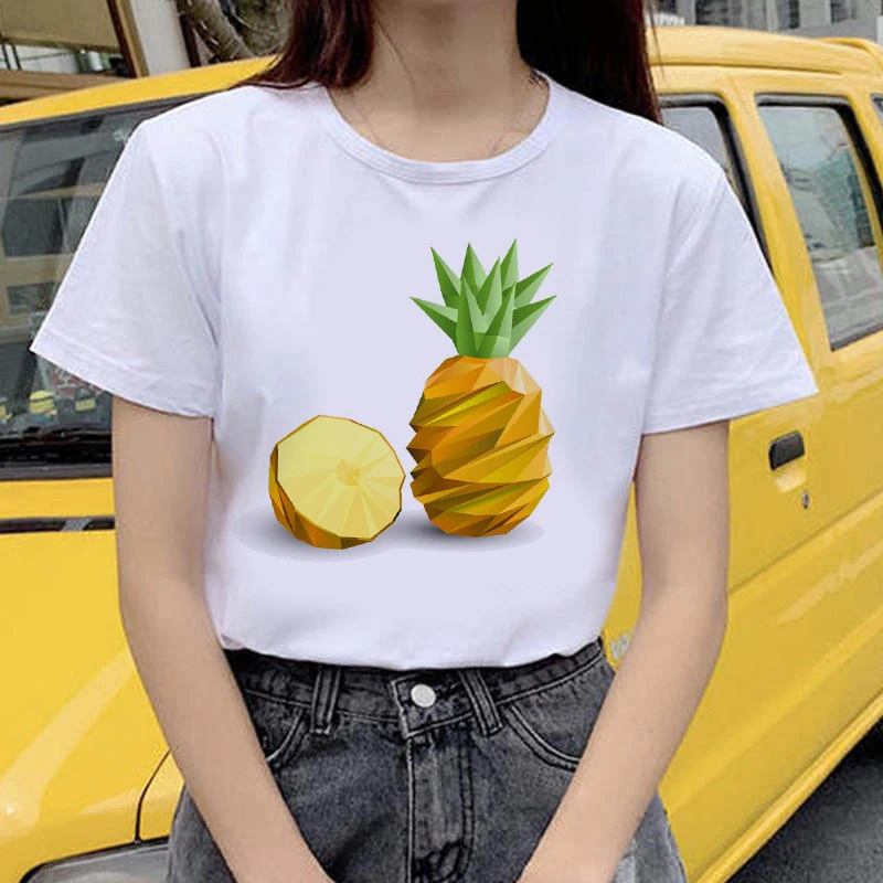 T-shirt Women Pineapple Color Harajuku T shirts White Style Wild Cute Series Printing Short-sleeved Female T Shirts
T-shirt Women Pineapple Color Harajuku T shirts White Style Wild Cute Series Printing Short-sleeved Female T Shirts