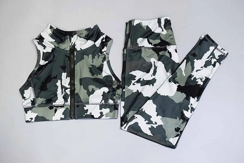 Женский спортивный костюм PENERAN Camo бесшовный для занятий йогой 2020|Комплекты йоги| |