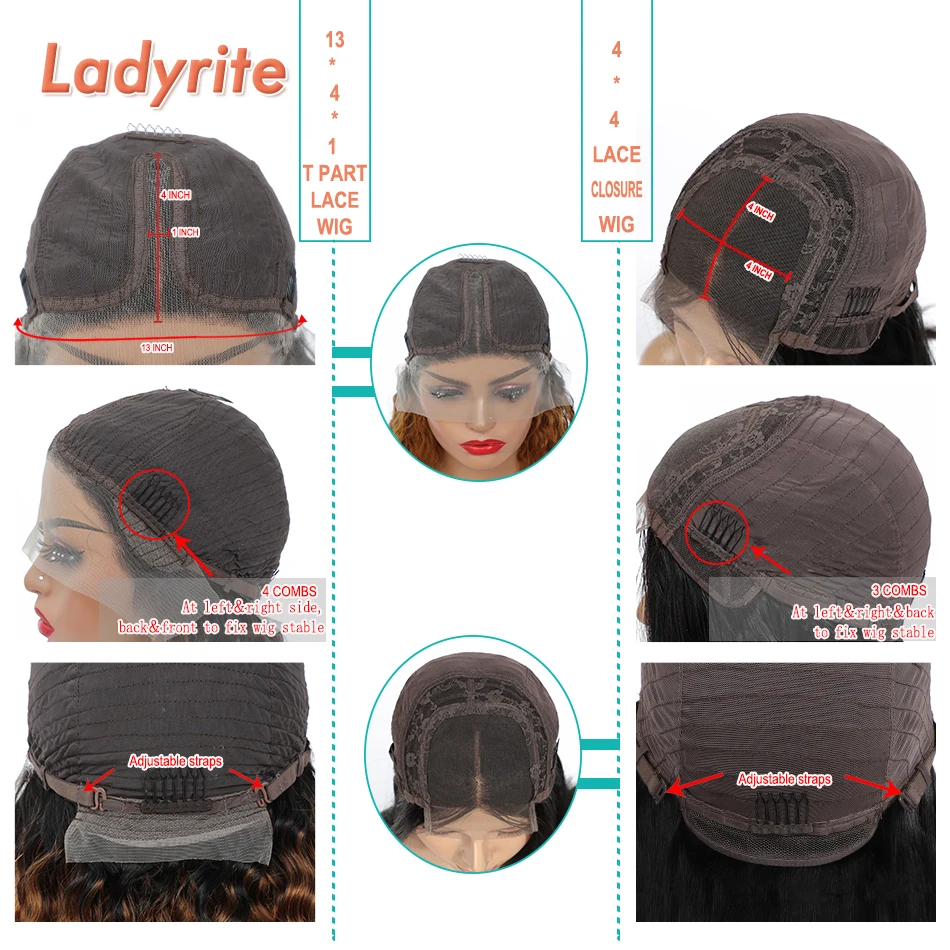Brazilian 1B Straight Wig Remy Human Hair Closure Wig For Black Women Natural Color 4x4 Lace Closure Wig With Baby Hair Ladyrite
Brazilian 1B Straight Wig Remy Human Hair Closure Wig For Black Women Natural Color 4x4 Lace Closure Wig With Baby Hair Ladyrite