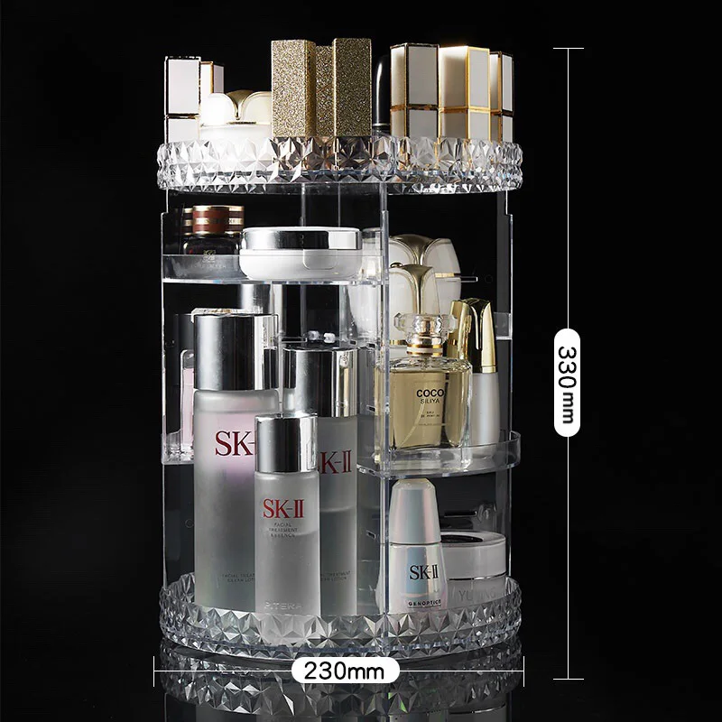 360 Degree Rotating Cosmetic Storage Box Desktop Office Cosmetic Skin Care Jewelry Box Home Sundries Organizer
360 Degree Rotating Cosmetic Storage Box Desktop Office Cosmetic Skin Care Jewelry Box Home Sundries Organizer
