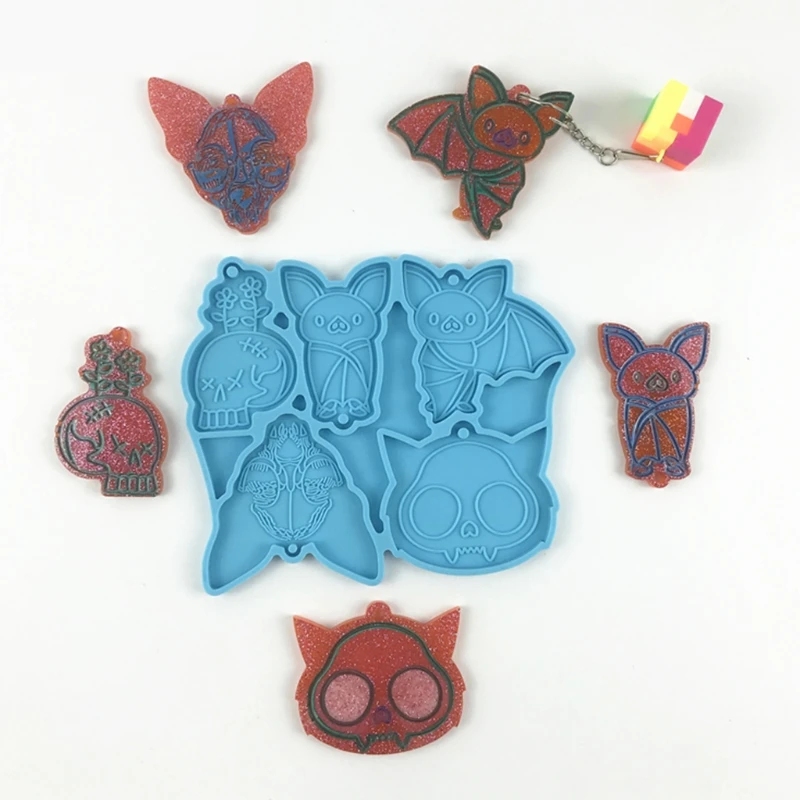 Bat Animal Series Keychain Earrings Epoxy Resin Mold Jewelry Necklace Pendant Silicone Mould DIY Crafts Ear Drop Dangle Decorat
Bat Animal Series Keychain Earrings Epoxy Resin Mold Jewelry Necklace Pendant Silicone Mould DIY Crafts Ear Drop Dangle Decorat
