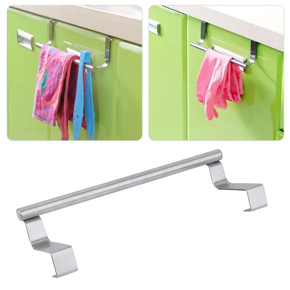 24cm/36cm Stainless Steel Towel Bar Holder Hook Storage Rack Door Hanging Kitchen Accessories
24cm/36cm Stainless Steel Towel Bar Holder Hook Storage Rack Door Hanging Kitchen Accessories