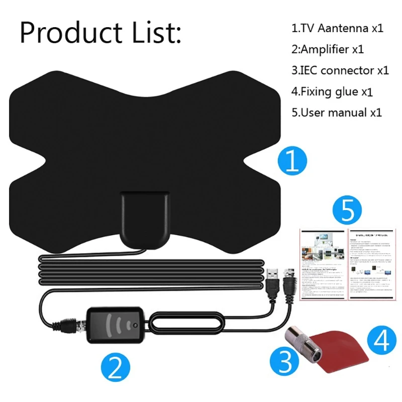 Indoor 150 Miles 4K HDTV Antenna Digital Antenna TV Aerial Receiver With Amplifier DVB-T2 ISDB-T Satellite Dish Signal B
Indoor 150 Miles 4K HDTV Antenna Digital Antenna TV Aerial Receiver With Amplifier DVB-T2 ISDB-T Satellite Dish Signal B