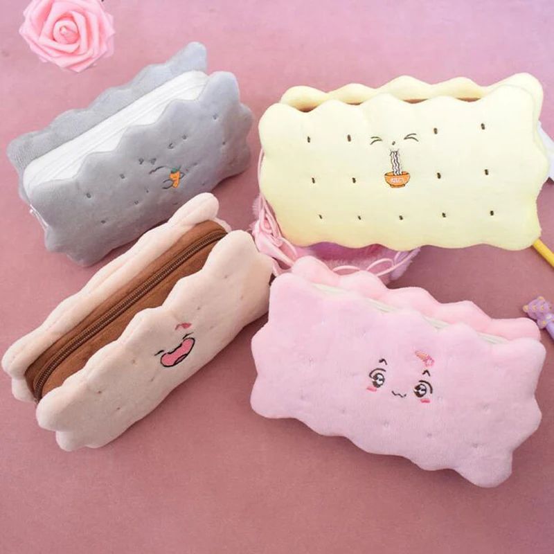 Biscuit Pencil Case Kawaii Pencil Bags Stationery Trousse Scolaire Large Capacity Plush Korean Pen Case Cute School Pencil Case
Biscuit Pencil Case Kawaii Pencil Bags Stationery Trousse Scolaire Large Capacity Plush Korean Pen Case Cute School Pencil Case