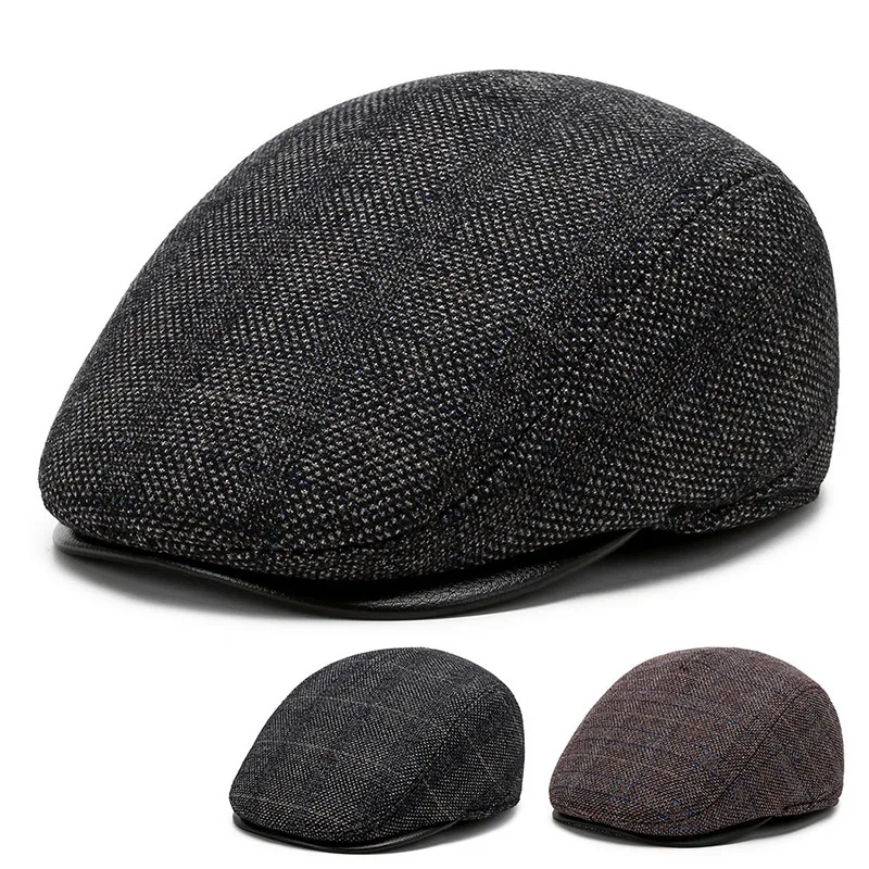 2021 new autumn and winter plaid wool forward beret plus velvet ear protection peaked hat
2021 new autumn and winter plaid wool forward beret plus velvet ear protection peaked hat