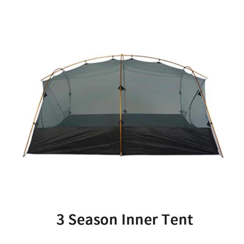 3F UL GEAR QingKong 4-местная Сверхлегкая палатка 15D/210T большое пространство 3/4 сезон