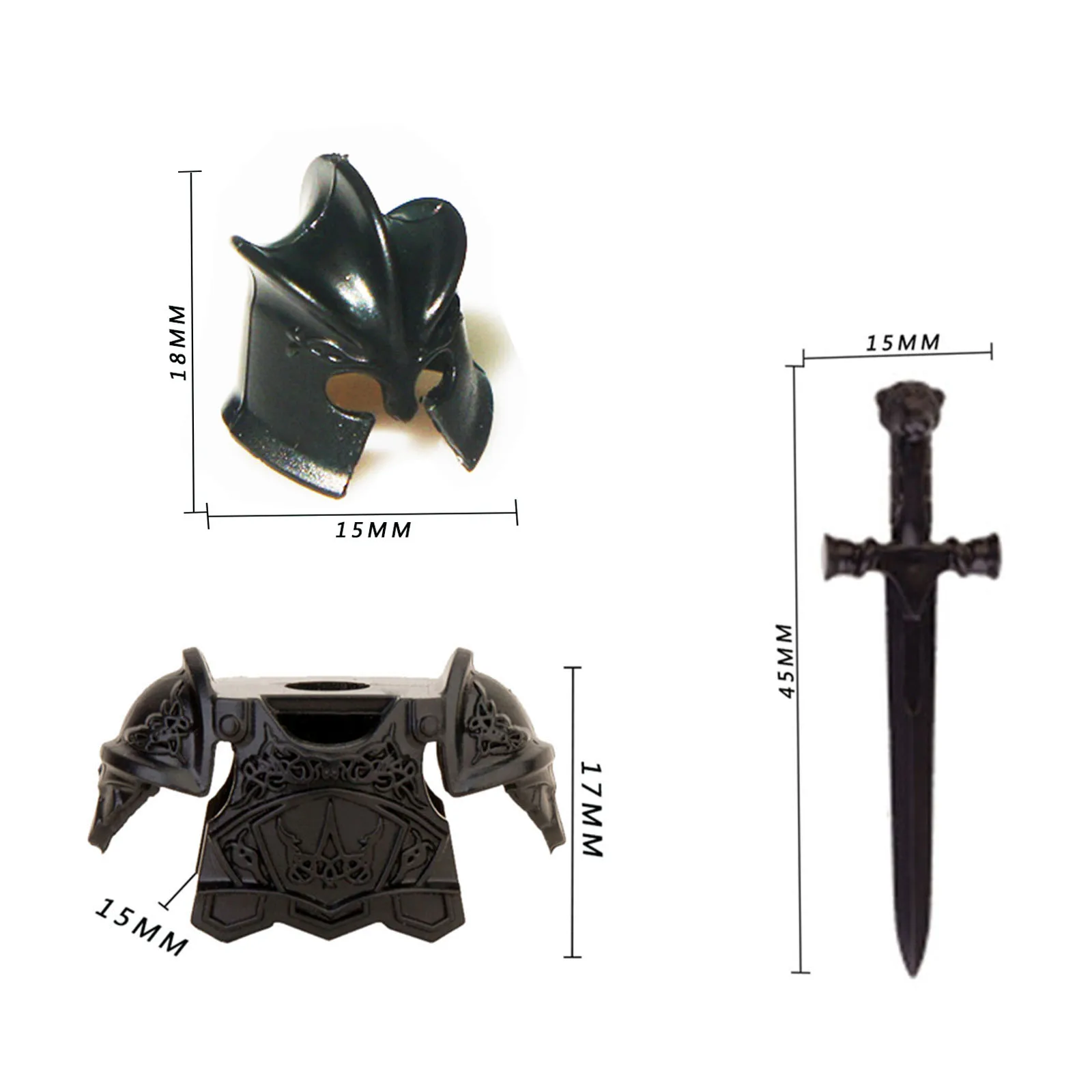 75Pcs Medieval Ancient Rome Greece Egypt Style Building Block Figure Weapon Armor Kit Block Educational toy - Golden
75Pcs Medieval Ancient Rome Greece Egypt Style Building Block Figure Weapon Armor Kit Block Educational toy - Golden