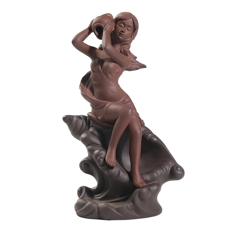Nordic Ceramic Incense Burne Conch Girl Incense Burner Decorations Waterfall Incense Burner Reflux Incense Burner 
Nordic Ceramic Incense Burne Conch Girl Incense Burner Decorations Waterfall Incense Burner Reflux Incense Burner