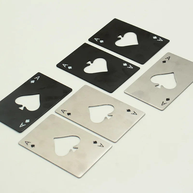 Spades A Type Bottle Opener Creative Poker-shaped Stainless Steel Household Tool Bottle Opener Beer Opener Easy Bottle Opening
Spades A Type Bottle Opener Creative Poker-shaped Stainless Steel Household Tool Bottle Opener Beer Opener Easy Bottle Opening