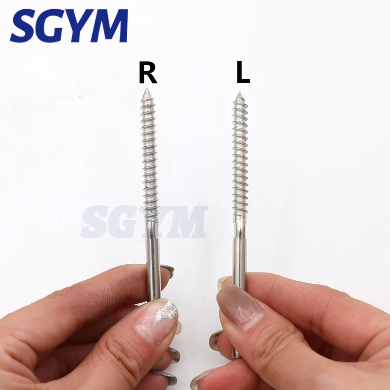 10 pcs Swage Lag Screws Left & Right for 1/8 3/16Inch Cable Railing System Stair Deck Wood Post Balusters Decking Hardware
10 pcs Swage Lag Screws Left & Right for 1/8 3/16Inch Cable Railing System Stair Deck Wood Post Balusters Decking Hardware