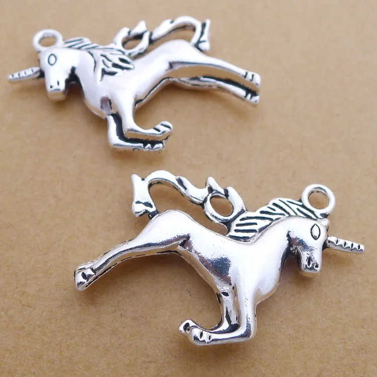 4 Pieces 24*8mm Mixed Alloy Antique Silver Color Unicorn Charms Necklace Pendant Accessory For DIY Jewelry Making
4 Pieces 24*8mm Mixed Alloy Antique Silver Color Unicorn Charms Necklace Pendant Accessory For DIY Jewelry Making
