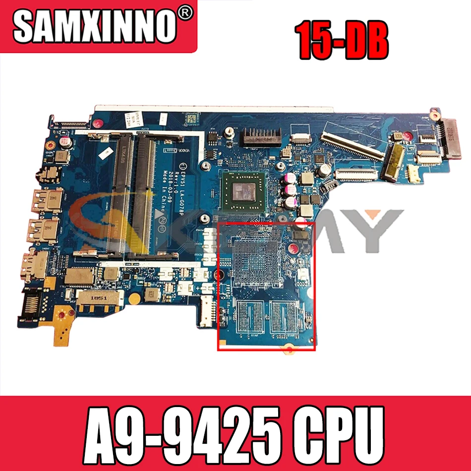 L20477-601 L20477-001 For HP Pavilion 15-DB AM9425 Laptop Motherboard LA-G078P DDR3 Notebook Mainboard
L20477-601 L20477-001 For HP Pavilion 15-DB AM9425 Laptop Motherboard LA-G078P DDR3 Notebook Mainboard