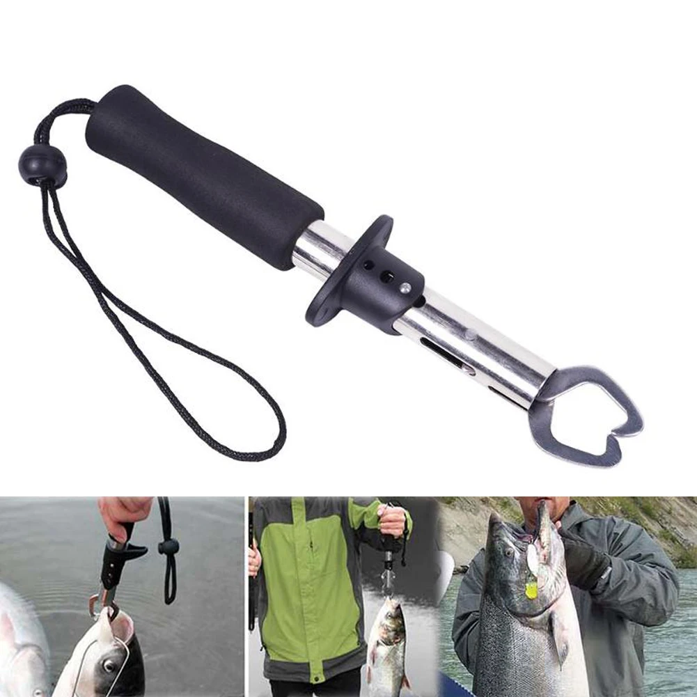 Portable Fishing Gripper Stainless Steel Fish Lip Grip Handle Grab Carp Fishing Lip Grip Fishing Tackle Tools Box Accessory Tool
Portable Fishing Gripper Stainless Steel Fish Lip Grip Handle Grab Carp Fishing Lip Grip Fishing Tackle Tools Box Accessory Tool