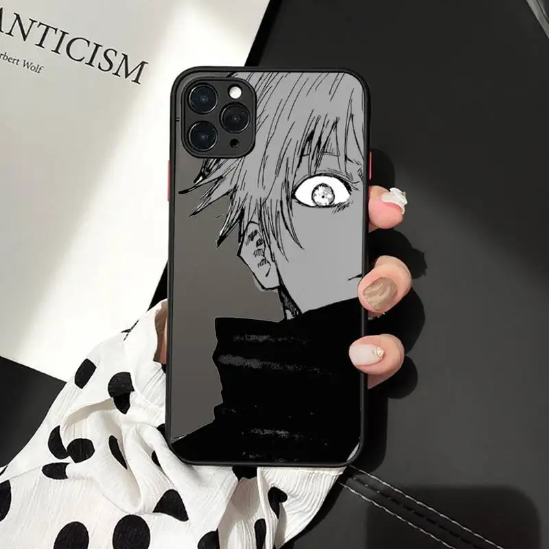Jujutsu Kaisen Anime Gojo Satoru Phone Cases matte transparent For iphone 7 8 11 12 plus mini x xs xr pro max cover
Jujutsu Kaisen Anime Gojo Satoru Phone Cases matte transparent For iphone 7 8 11 12 plus mini x xs xr pro max cover