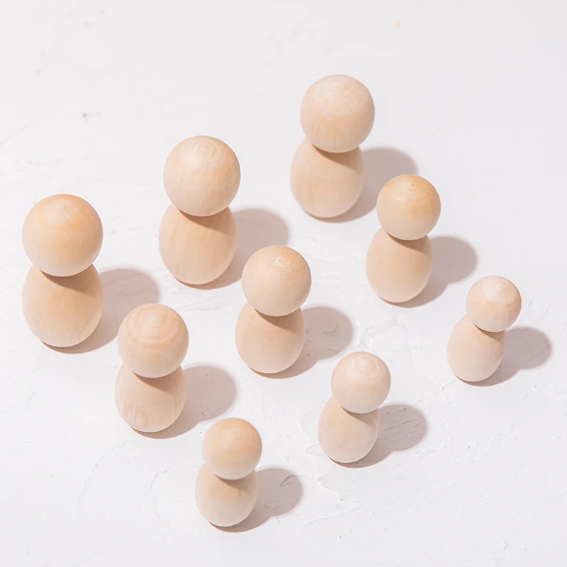 60mm, 70mm, 80mm Wooden Baby Toys Doll Children's Room Decoration Kid Toy Gift Handmade DIY Sleek Wooden Blank Unfinished Doll
60mm, 70mm, 80mm Wooden Baby Toys Doll Children's Room Decoration Kid Toy Gift Handmade DIY Sleek Wooden Blank Unfinished Doll