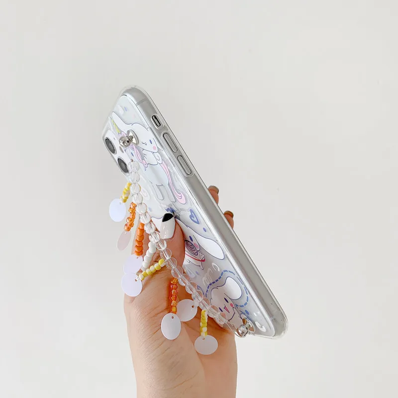 Handmade Transparent Crystal Wrist Chain Bracelet Clear Cases For iPhone 12 Pro Max 11 Pro Max 7 8 Plus X XS XR XSMAX Soft Cover
Handmade Transparent Crystal Wrist Chain Bracelet Clear Cases For iPhone 12 Pro Max 11 Pro Max 7 8 Plus X XS XR XSMAX Soft Cover
