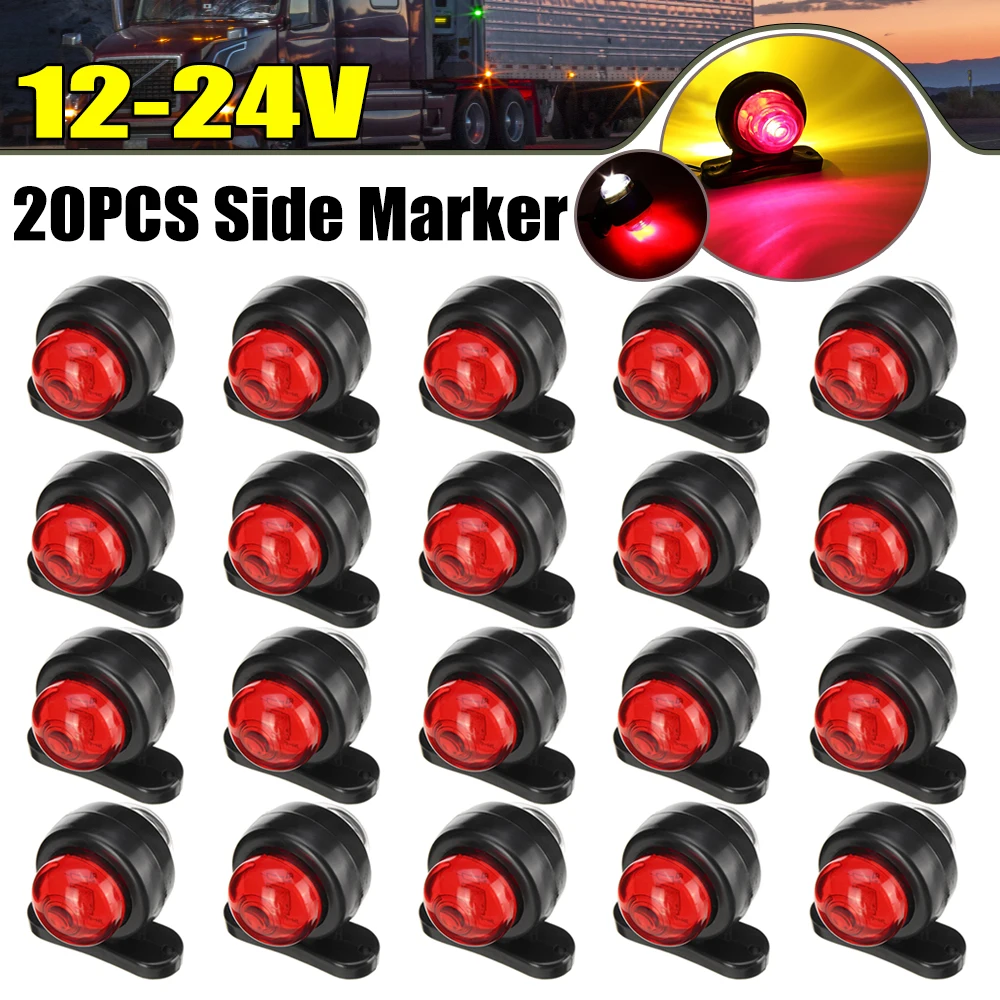 20/10/8/4Pcs 12-24V Double Side LED Marker Light Lighting Warning Indicator Lamp for Car Trailer Truck Caravan Lorry Van Bus
20/10/8/4Pcs 12-24V Double Side LED Marker Light Lighting Warning Indicator Lamp for Car Trailer Truck Caravan Lorry Van Bus