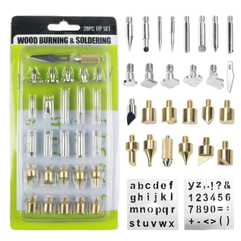 60W Soldering Iron Kit Wood Burning Pen Set Electric Carving Pyrography Tools Welding Kit 35Pcs/Set
60W Soldering Iron Kit Wood Burning Pen Set Electric Carving Pyrography Tools Welding Kit 35Pcs/Set
