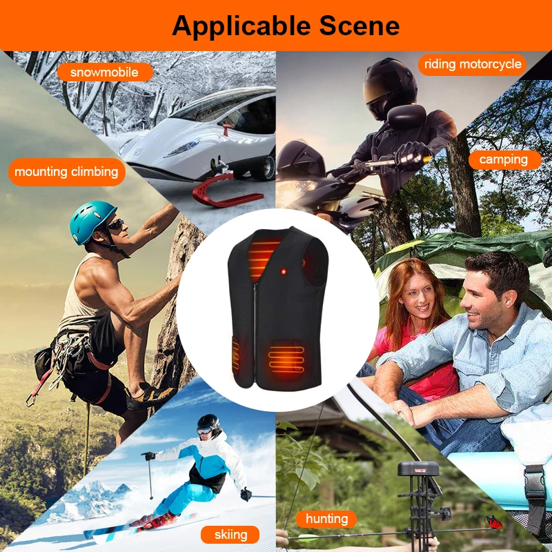 USB Infrared Heating Vest Jacket Winter Flexible Electric Thermal Clothing Waistcoat Warm Waist Vest Clothing Outdoor Fishing 
USB Infrared Heating Vest Jacket Winter Flexible Electric Thermal Clothing Waistcoat Warm Waist Vest Clothing Outdoor Fishing