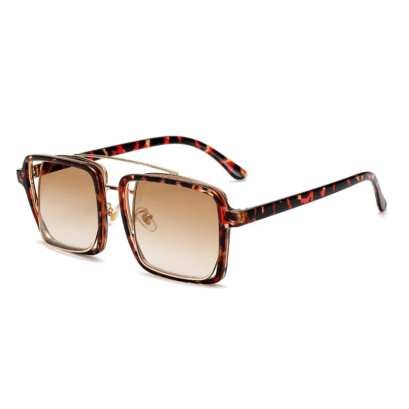 Aviator-style sunglasses female big face is thin, retro driving personality oversized square widened trendy sunglasses
Aviator-style sunglasses female big face is thin, retro driving personality oversized square widened trendy sunglasses
