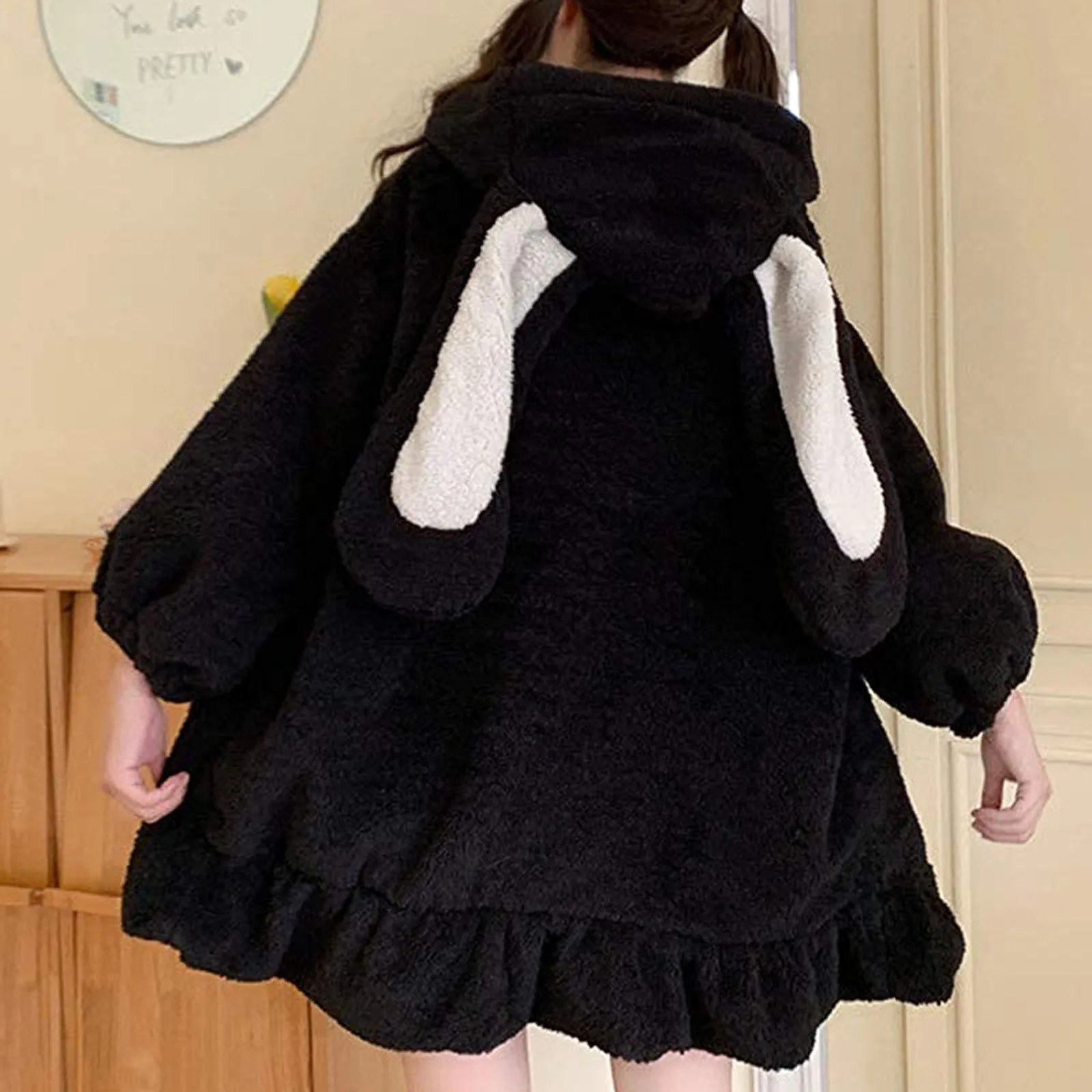 Harajuku Oversized Loose Kawaii худи оверсайз Women'S Casual Fashion Ruffles Solid Color Bunny Long Sleeves Hoodie With Hood
Harajuku Oversized Loose Kawaii худи оверсайз Women'S Casual Fashion Ruffles Solid Color Bunny Long Sleeves Hoodie With Hood