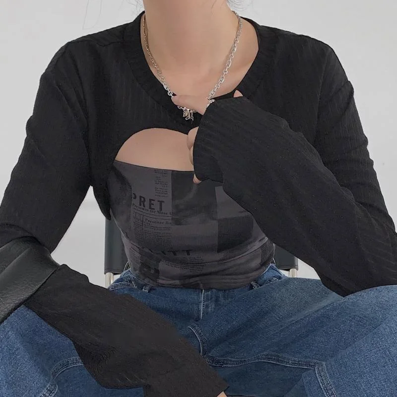 Блузка женская трикотажная с круглым вырезом | Женская одежда