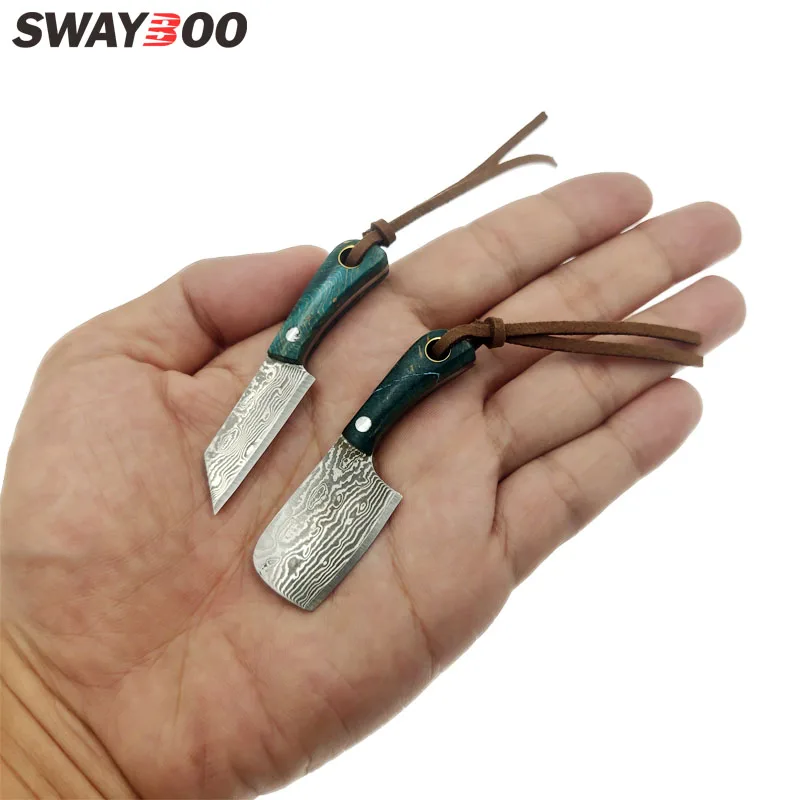 Swayboo Real Damascus Steel Sharp Blade Fixed Blade Knife Wooden Handle Pocket Knife EDC Key Mini Tiny Kitchen Knife Accessories
Swayboo Real Damascus Steel Sharp Blade Fixed Blade Knife Wooden Handle Pocket Knife EDC Key Mini Tiny Kitchen Knife Accessories
